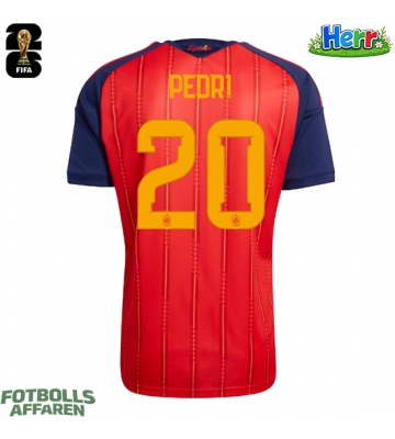 Spanien Pedri Gonzalez #20 Hemmatröja VM 2026 Kortärmad